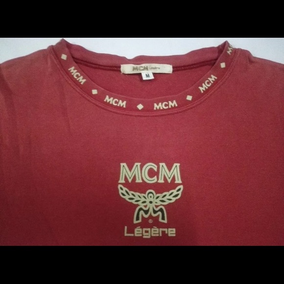 red mcm shirt